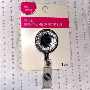 NWT Diamond Retractable Badge Reel